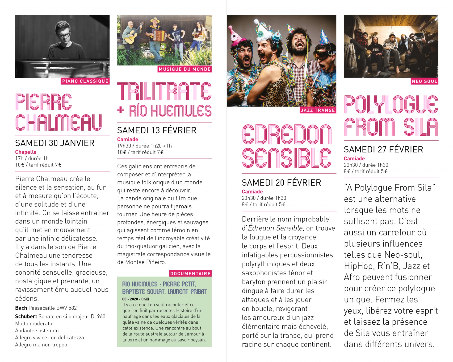 une présentation de la saison culturelle par Catach à Saint-Martin-de-Seignanx