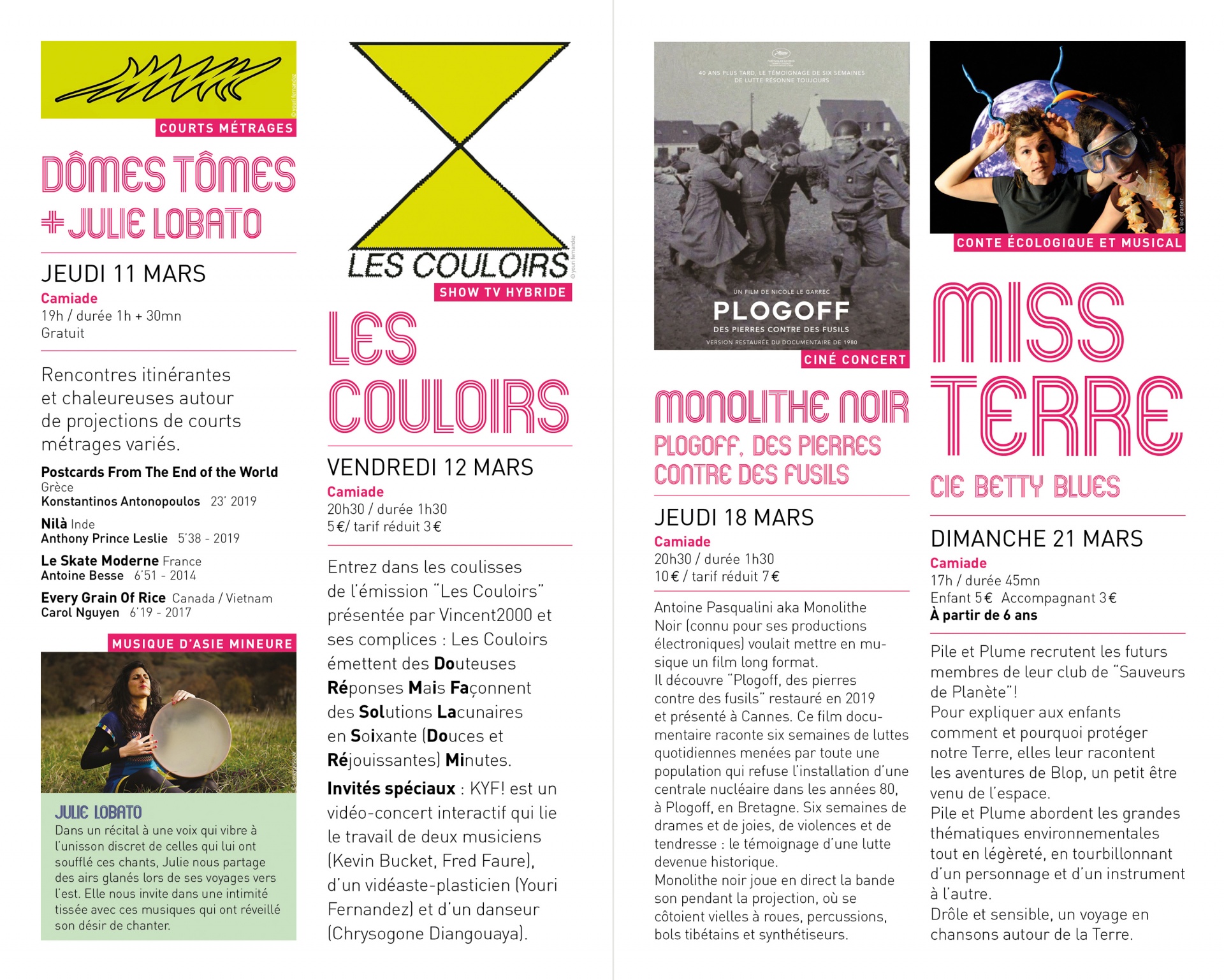 une présentation de la saison culturelle par Catach à Saint-Martin-de-Seignanx