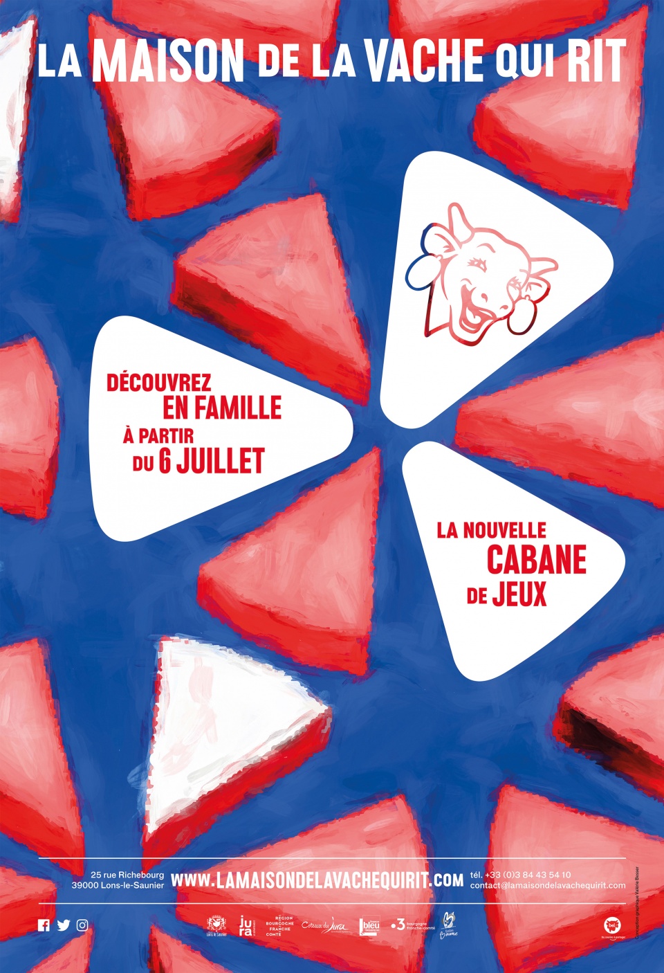 Des affiches d'expos temporaires pour La Maison de la Vache qui rit