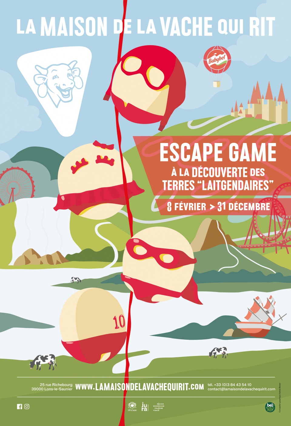 Des affiches d'expos temporaires pour La Maison de la Vache qui rit
