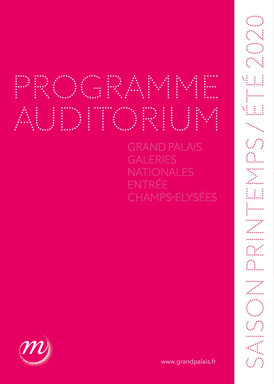 LE PROGRAMME DE L'Auditorium du Grand Palais