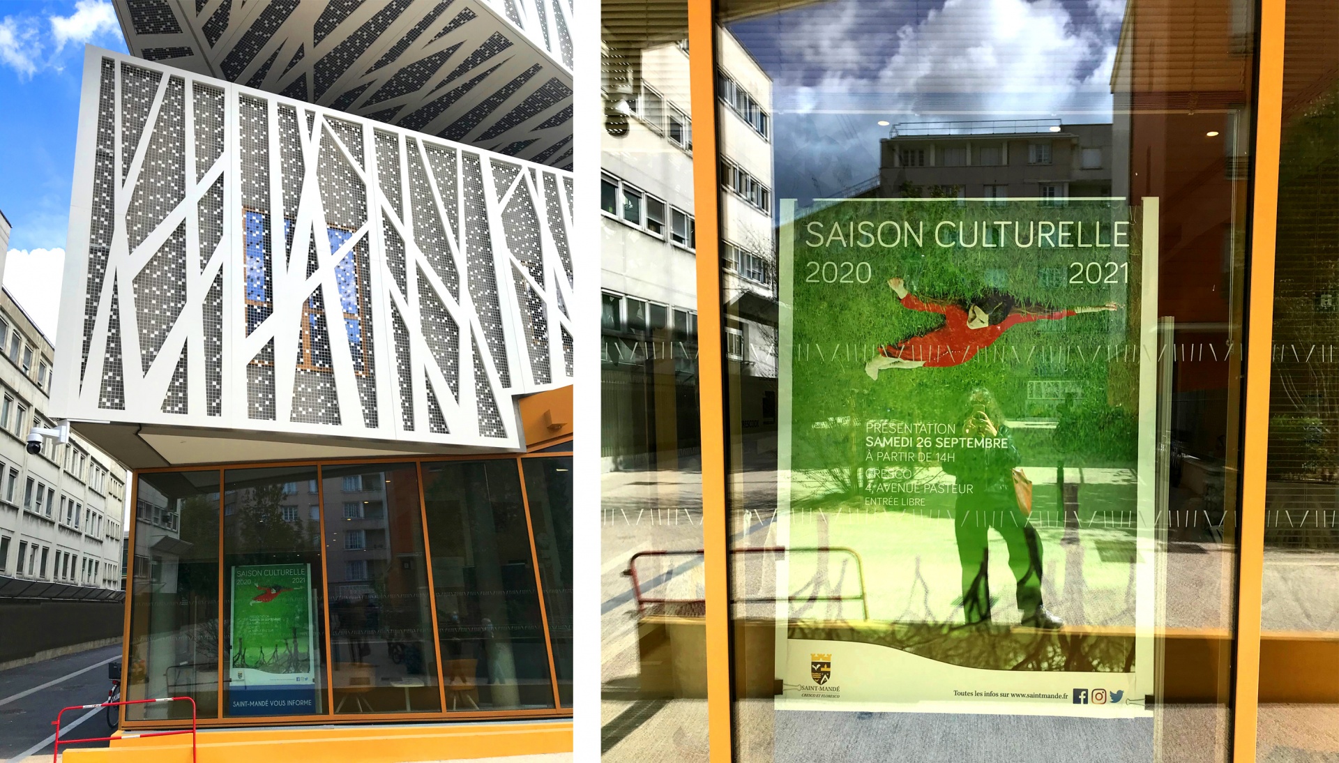 La plaquette découpée de la saison culturelle 2020 Saint-Mandé 