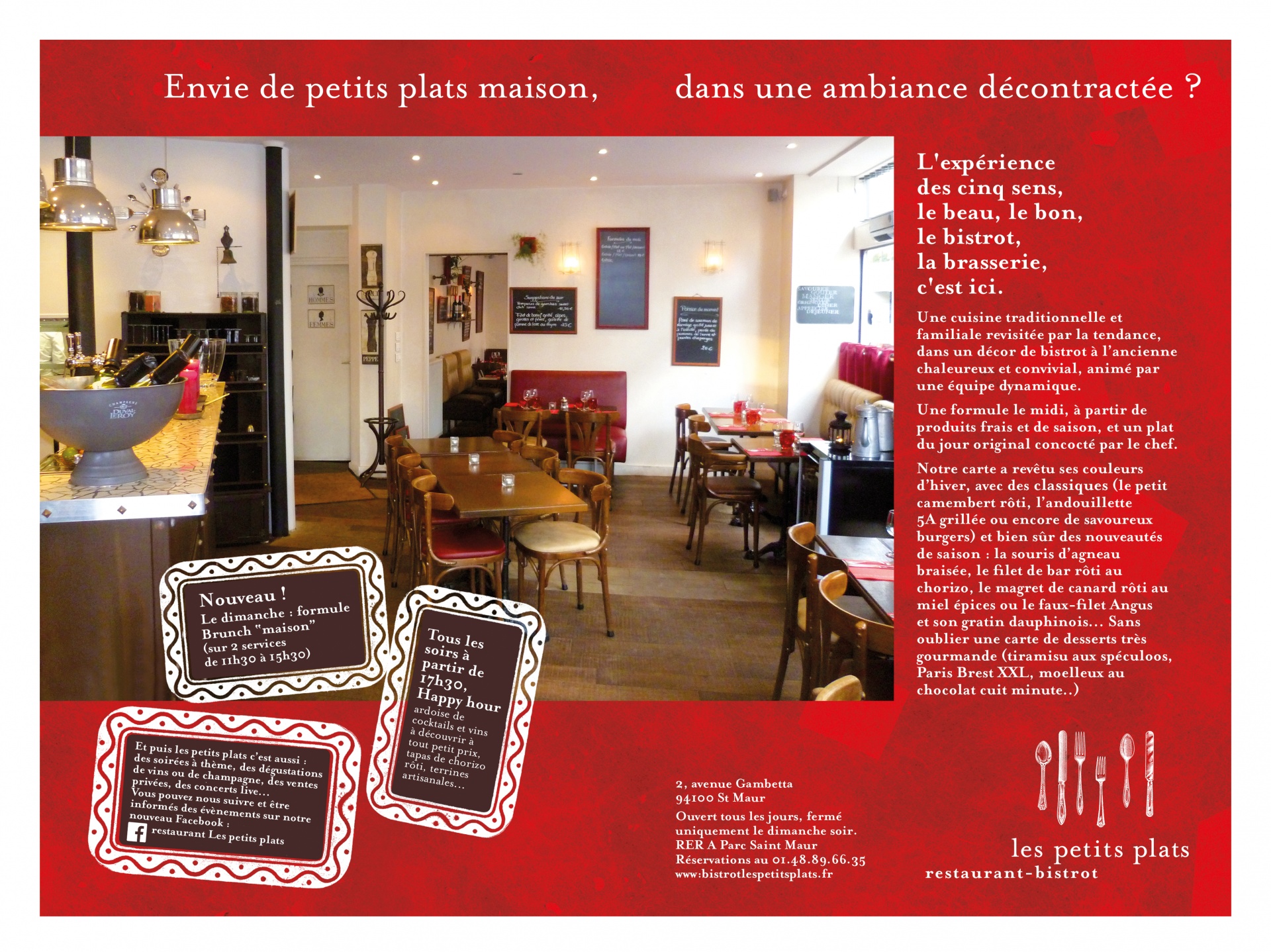 créer toute l'identité du Restaurant Les Petits Plats