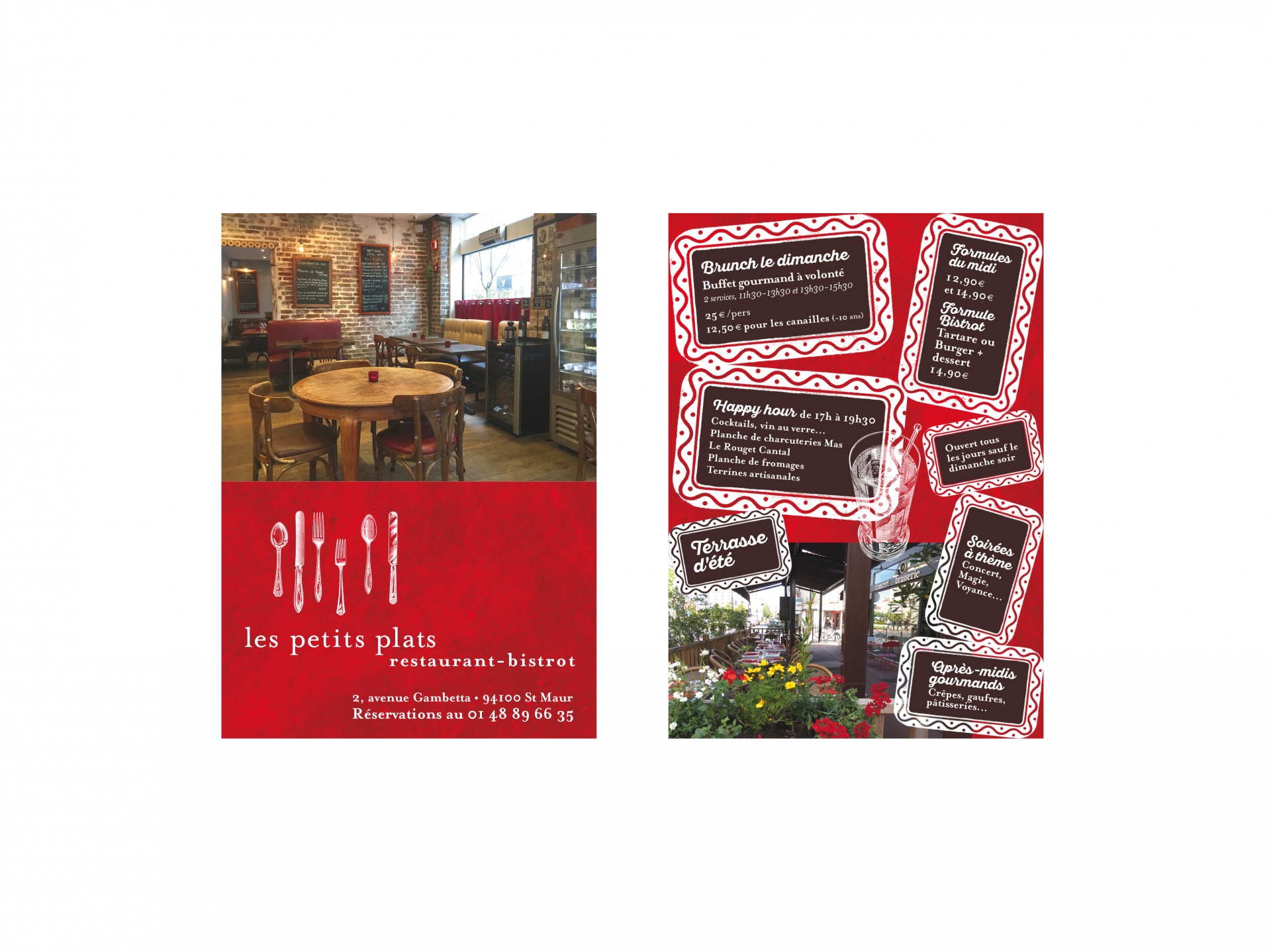 créer toute l'identité du Restaurant Les Petits Plats