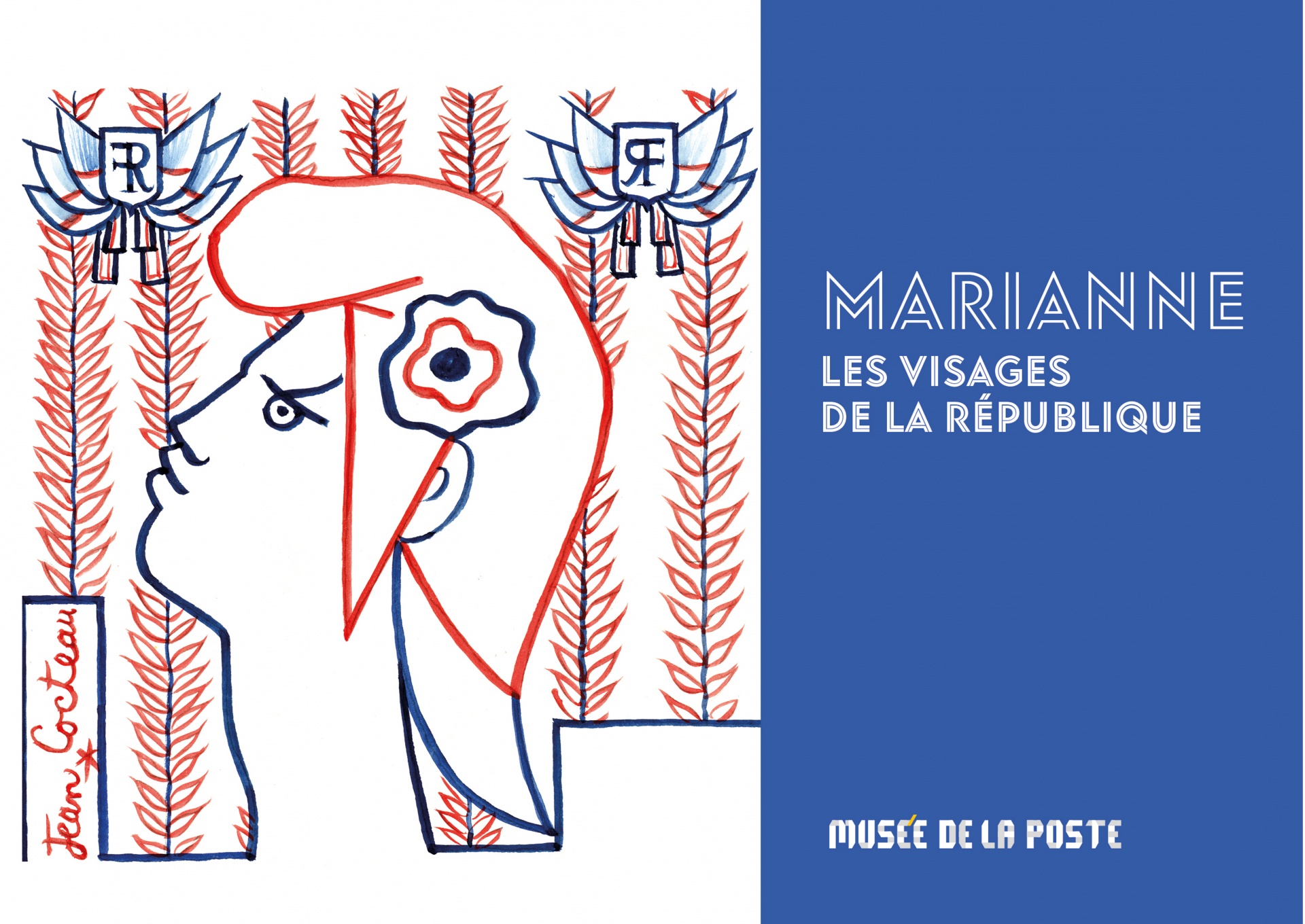 Un album pour l'exposition sur les timbres Marianne 2023