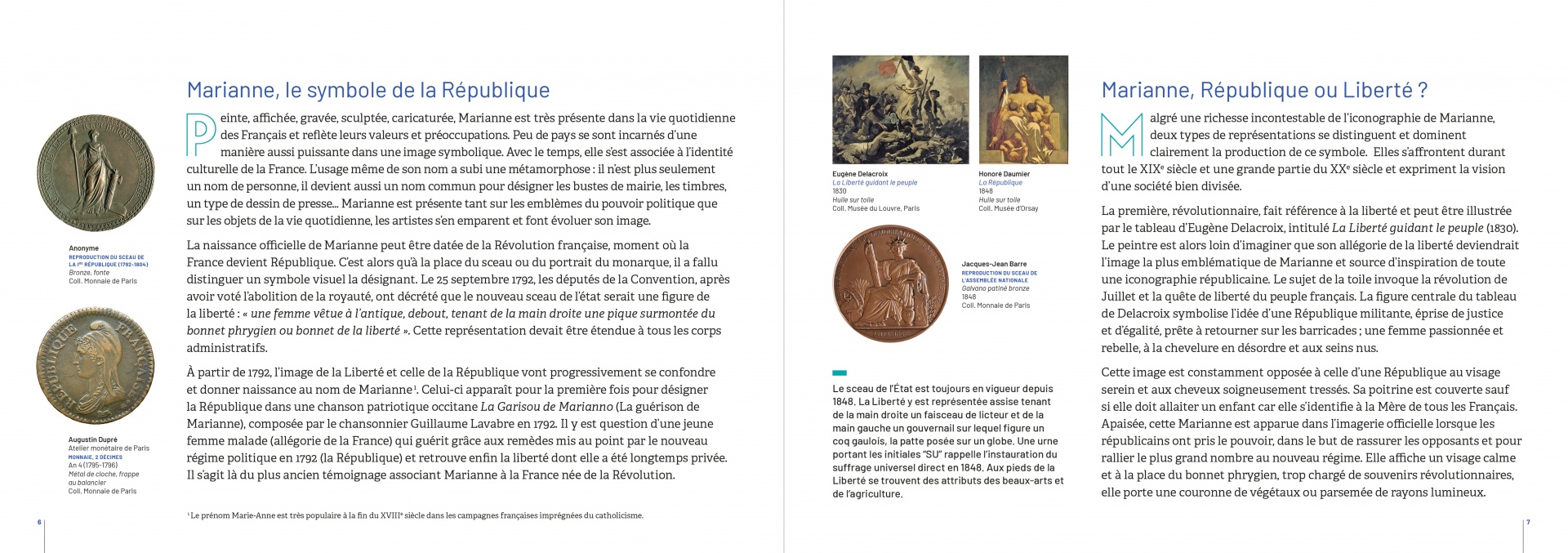 Un album pour l'exposition sur les timbres Marianne 2023