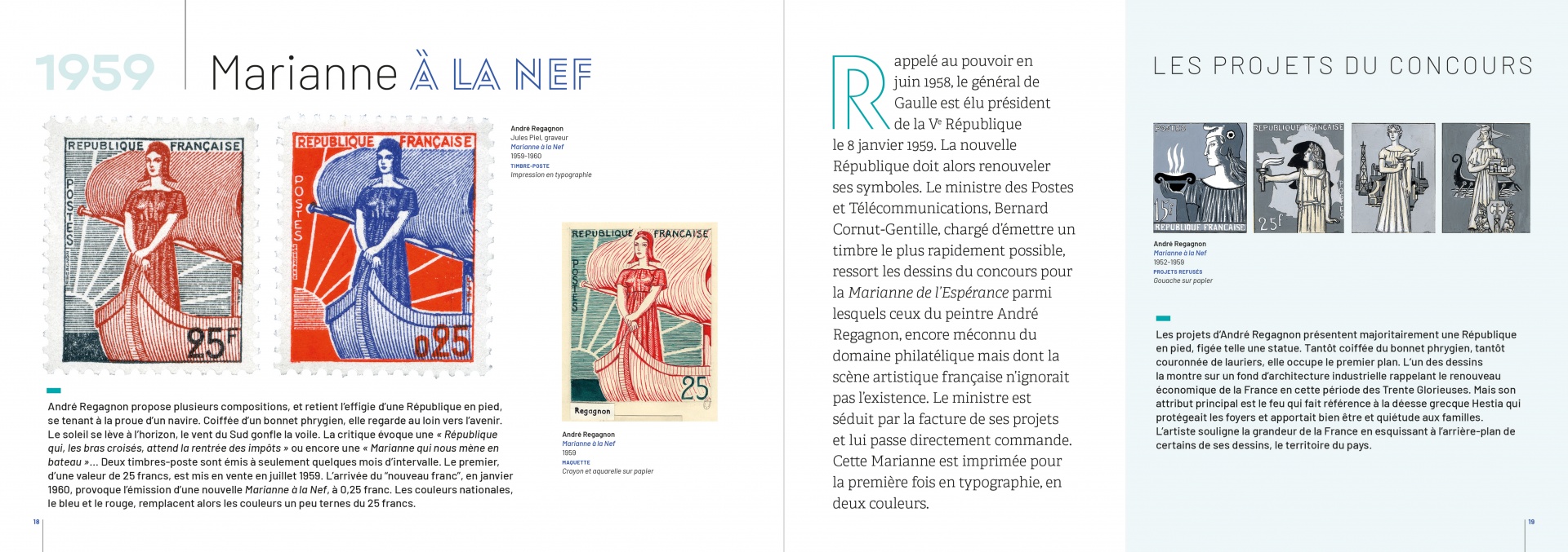 Un album pour l'exposition sur les timbres Marianne 2023
