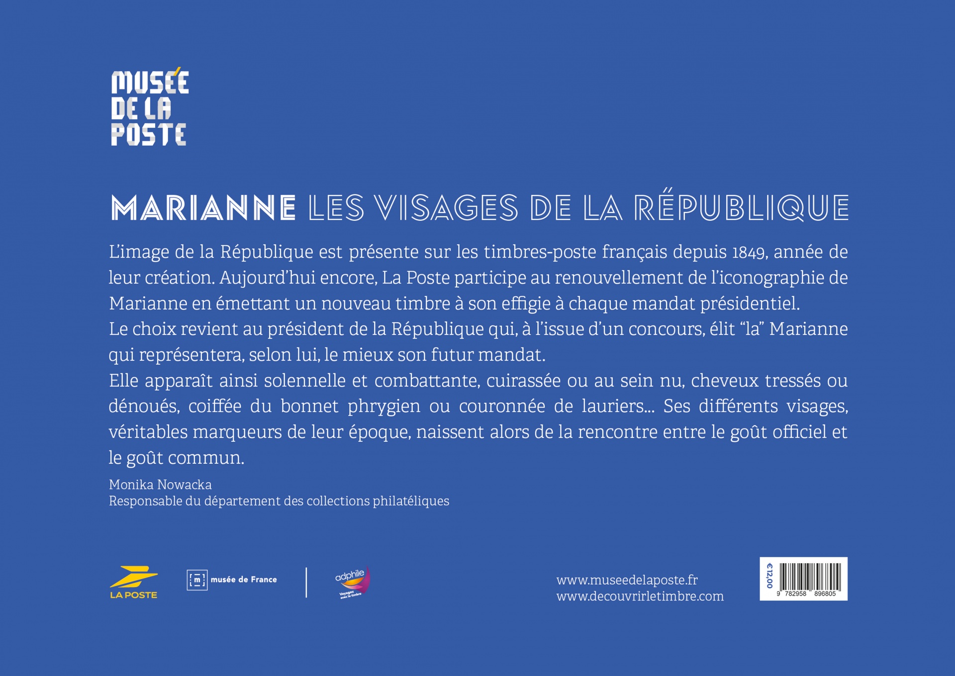 Un album pour l'exposition sur les timbres Marianne 2023