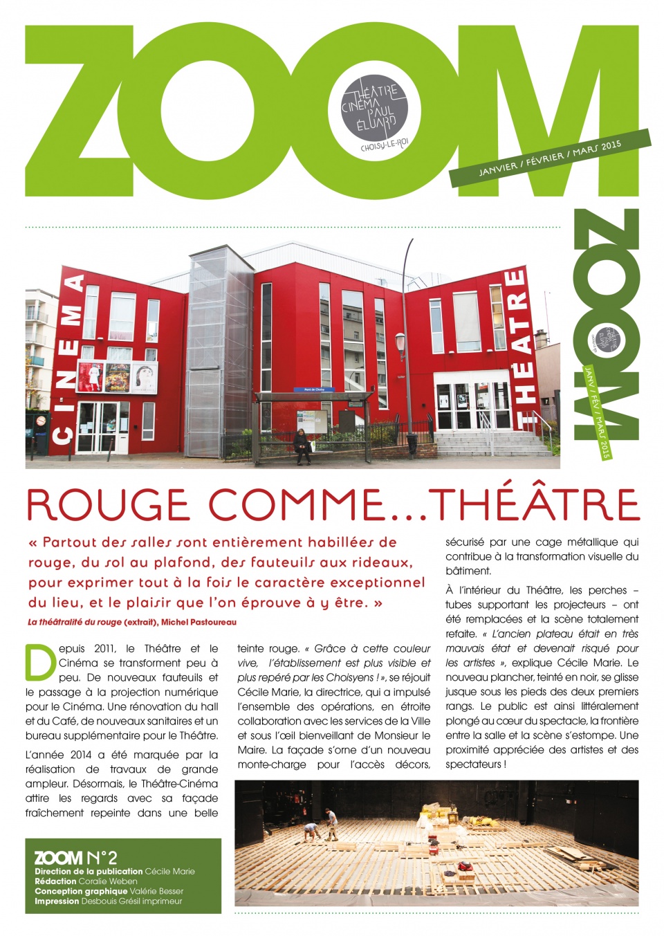 Une newsletter pour parler de ce qui se passe au Théâtre