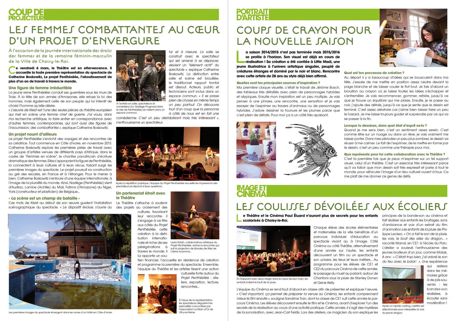 Une newsletter pour parler de ce qui se passe au Théâtre